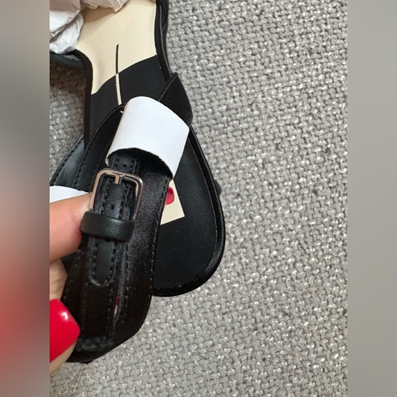 Dolce Vita ELIZA Confetti Heels 8.5 Black Sequin Mesh Stiletto 3”Pumps NWT - Picture 10 of 16